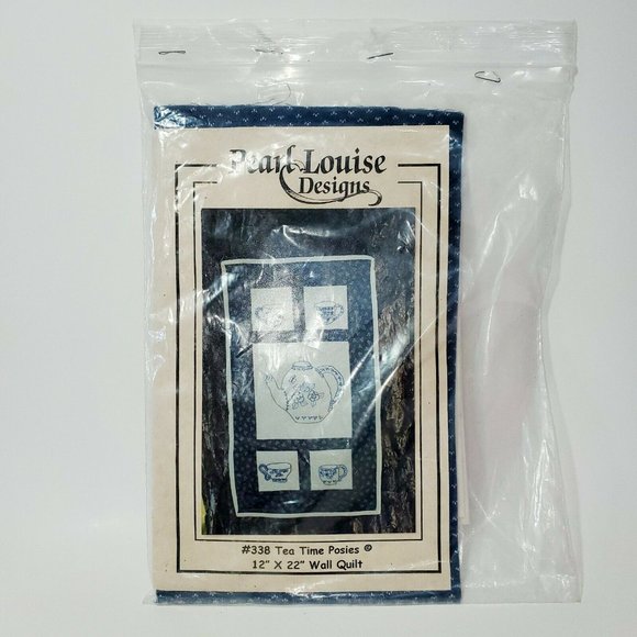 Pearl Louise Designs #338 Tea time posies 12"   × - Picture 1 of 13